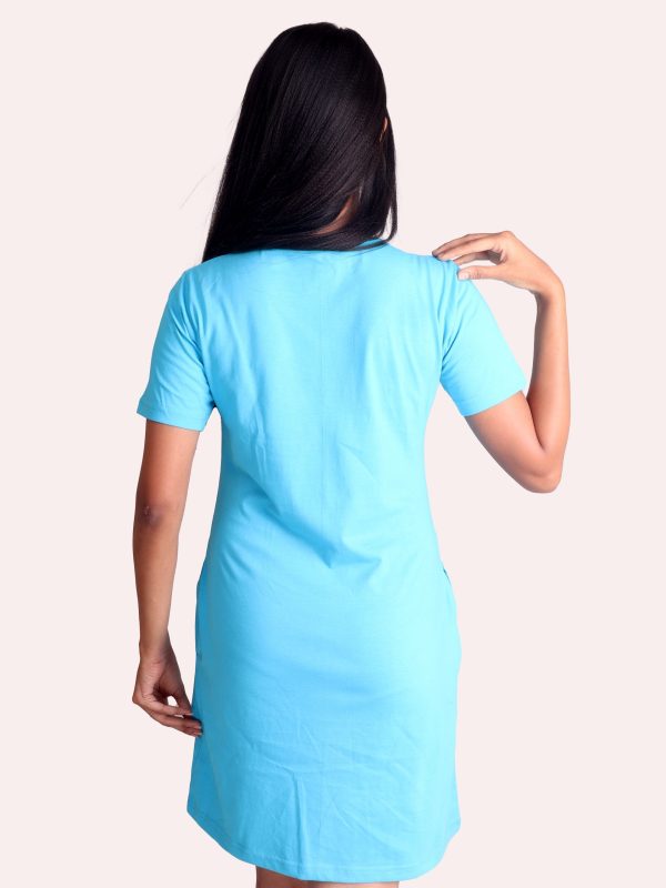 Sky Blue  Twetty T-Shirt Dress