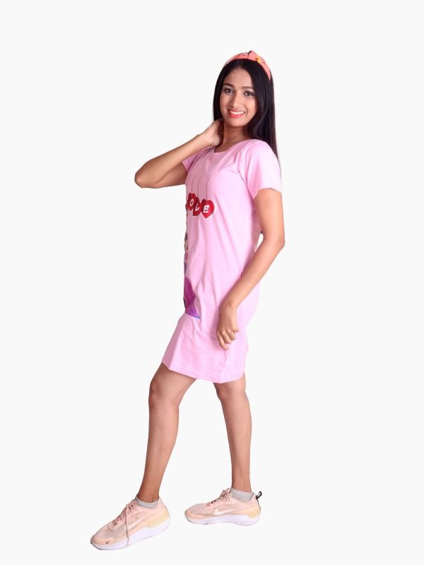Pink with Love T-Shirt Dress