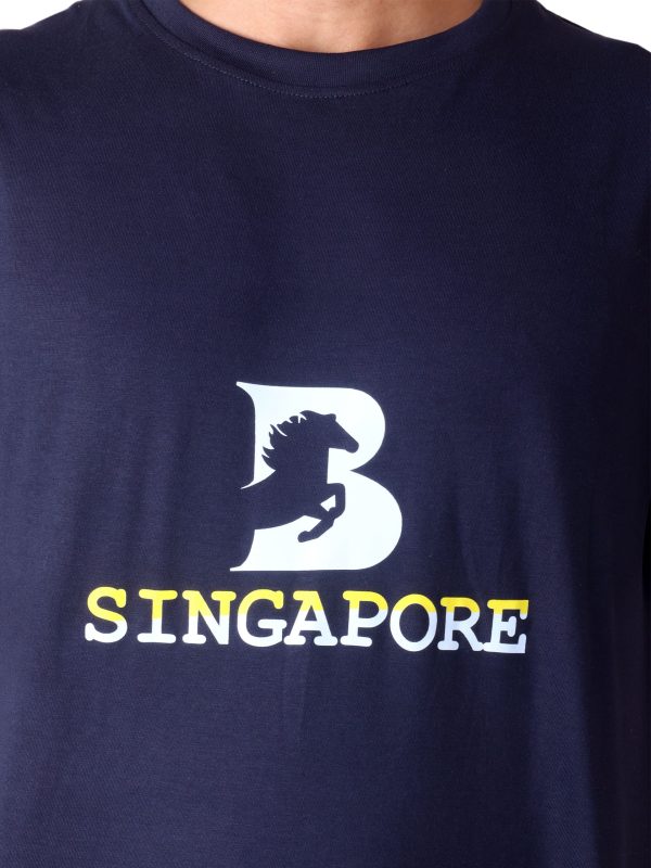 Brand Logo Printed Pure Cotton T-shirt